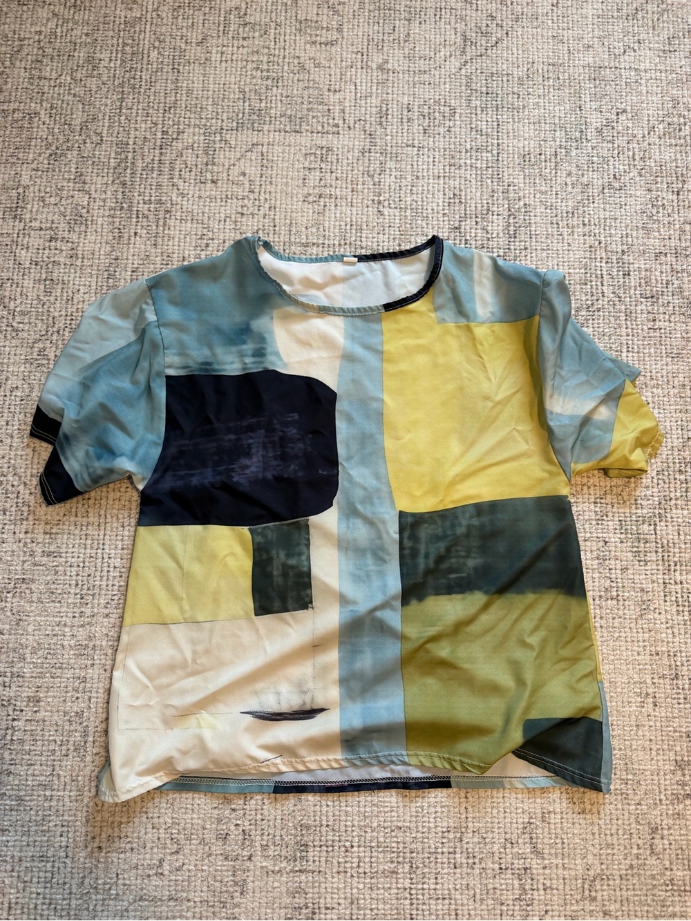 Colorblock Short-Sleeve Top